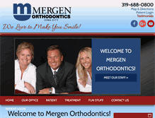 Tablet Screenshot of mergenorthodontics.com